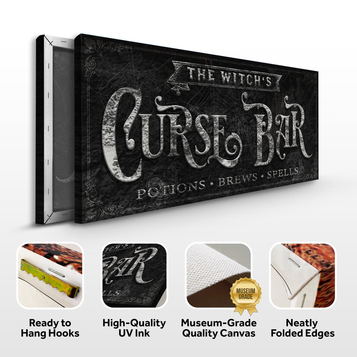 The Witch's Curse Bar Halloween Sign II - view 6