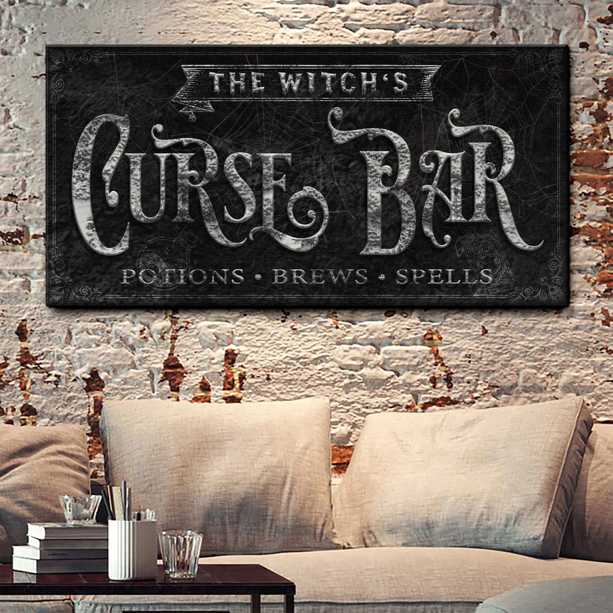 The Witch's Curse Bar Halloween Sign II - view 3