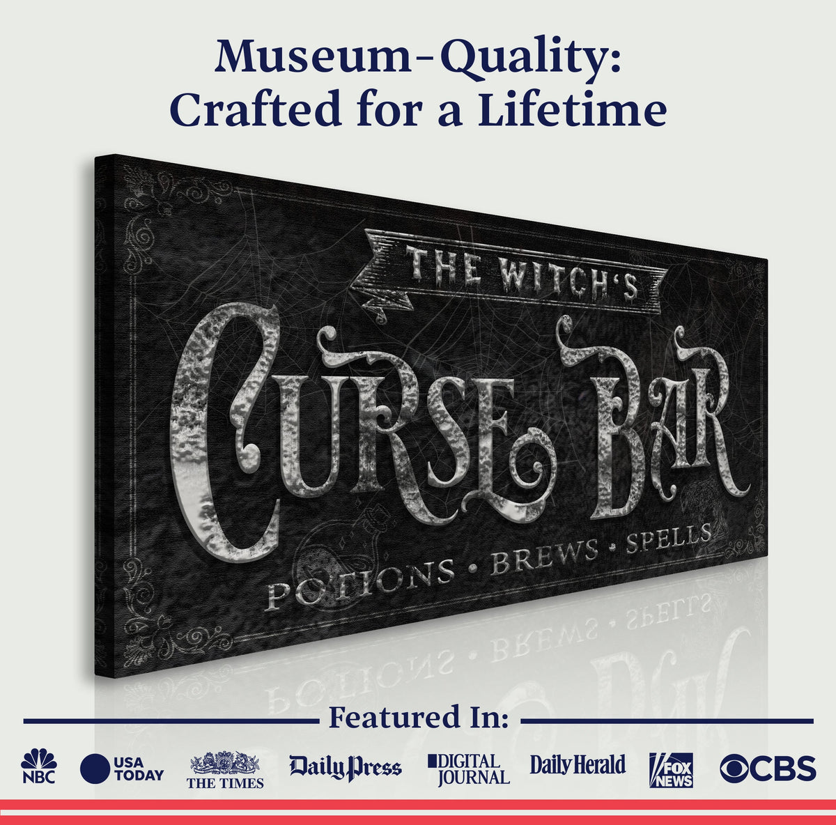 The Witch's Curse Bar Halloween Sign II - view 5