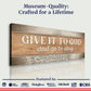 Give It To God And Go To Sleep Faith Sign IV