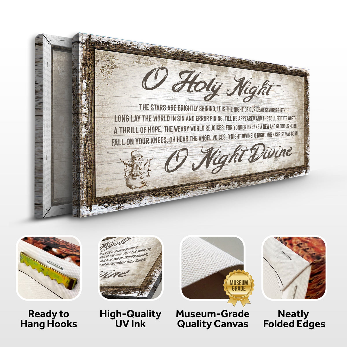O Holy Night Christmas Sign - view 6
