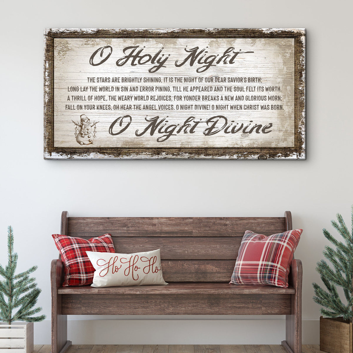 O Holy Night Christmas Sign - view 2
