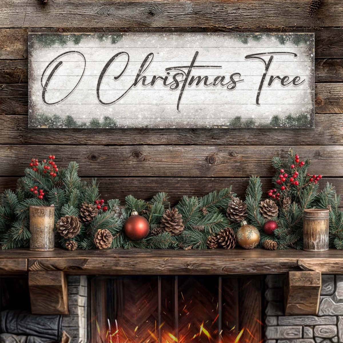 O Christmas Tree, Wood Christmas Sign - view 2