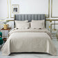 Export Simple European Embroider Double Pure Color Quiltedtextiles