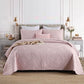 Export Simple European Embroider Double Pure Color Quiltedtextiles