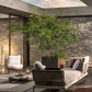 Scandinavian Corner Teak Rainproof Rattan Furniture