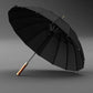 16 Bones Wooden Handle Classy Retro Style Gentleman Minimalist Umbrella