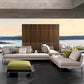 Scandinavian Corner Teak Rainproof Rattan Furniture
