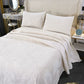 Export High-Grade Flannel Three-Piece Bed Cover Set Milk Fiber European Quilted Quilted Bed Sheet One Side Velvet One Side Pure Cotton