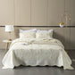 Export Simple European Embroider Double Pure Color Quiltedtextiles