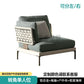 Scandinavian Corner Teak Rainproof Rattan Furniture
