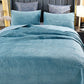 Export High-Grade Flannel Three-Piece Bed Cover Set Milk Fiber European Quilted Quilted Bed Sheet One Side Velvet One Side Pure Cotton