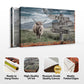 Highland Cow Rustic Sign