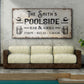Personalized Poolside Bar And Grill Sign