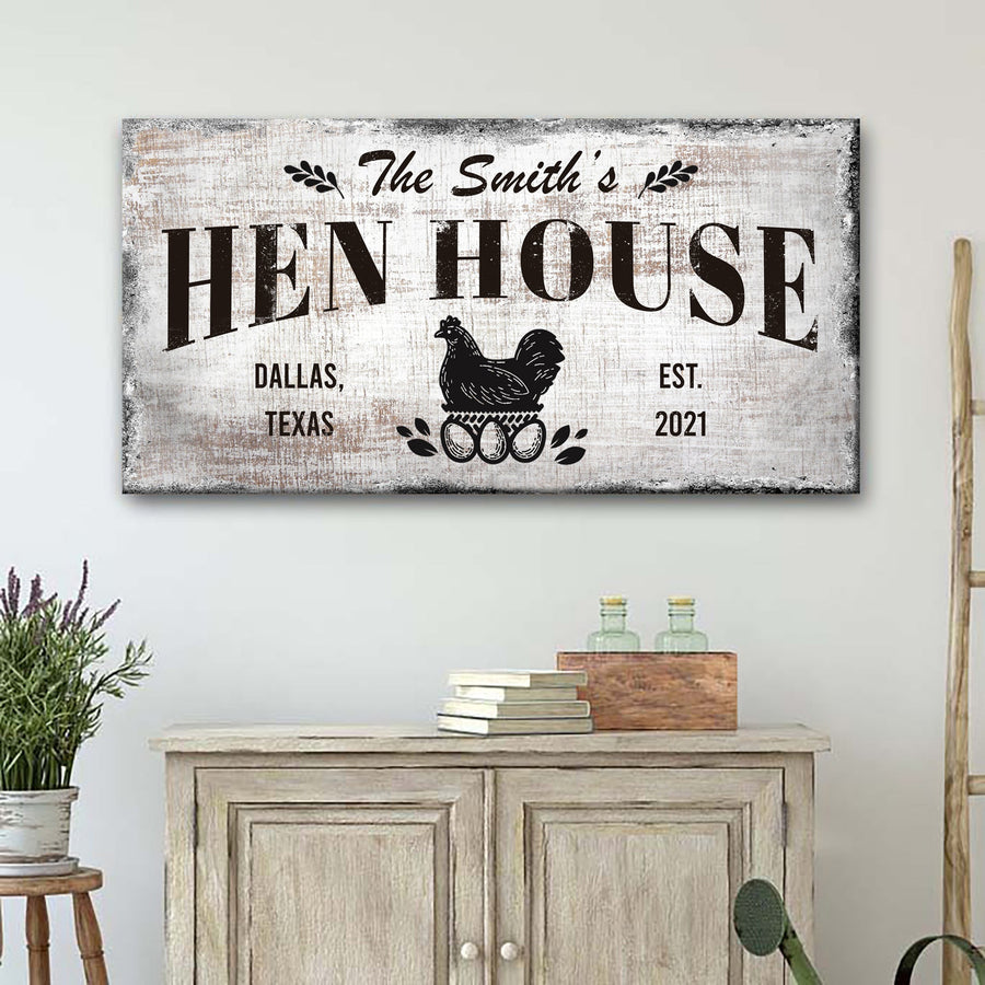 Family Hen House Sign