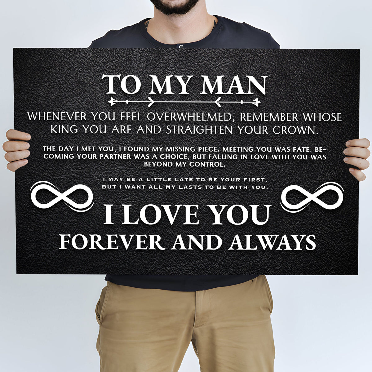 To My Man Father's Day Gift Sign II