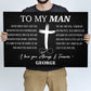 To My Man Father's Day Gift Sign