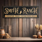 Personalized Horse Ranch Sign