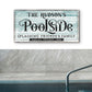 Personalized Poolside Sign