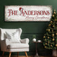 Christmas Family Name Sign II - view 4
