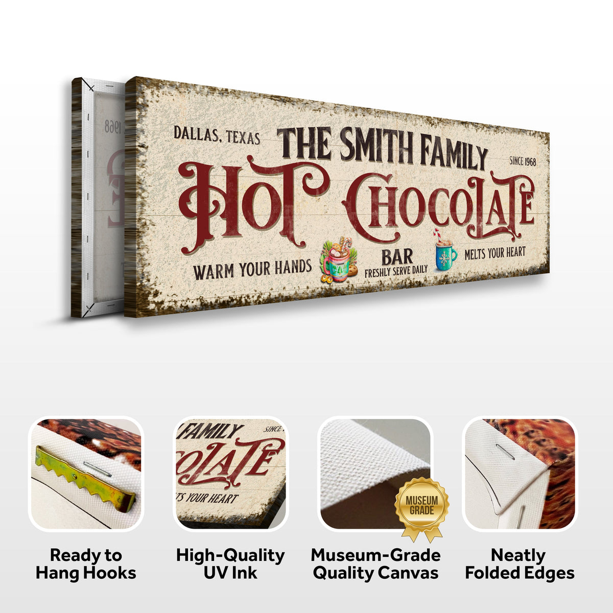 Hot Chocolate Christmas Bar Sign - view 6
