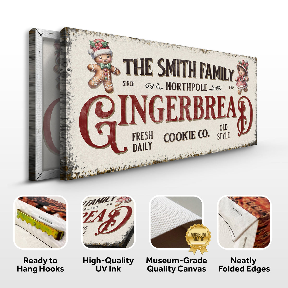 Family Gingerbread Bakery Christmas Sign - view 6