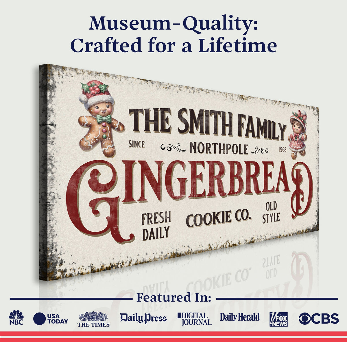 Family Gingerbread Bakery Christmas Sign - view 4