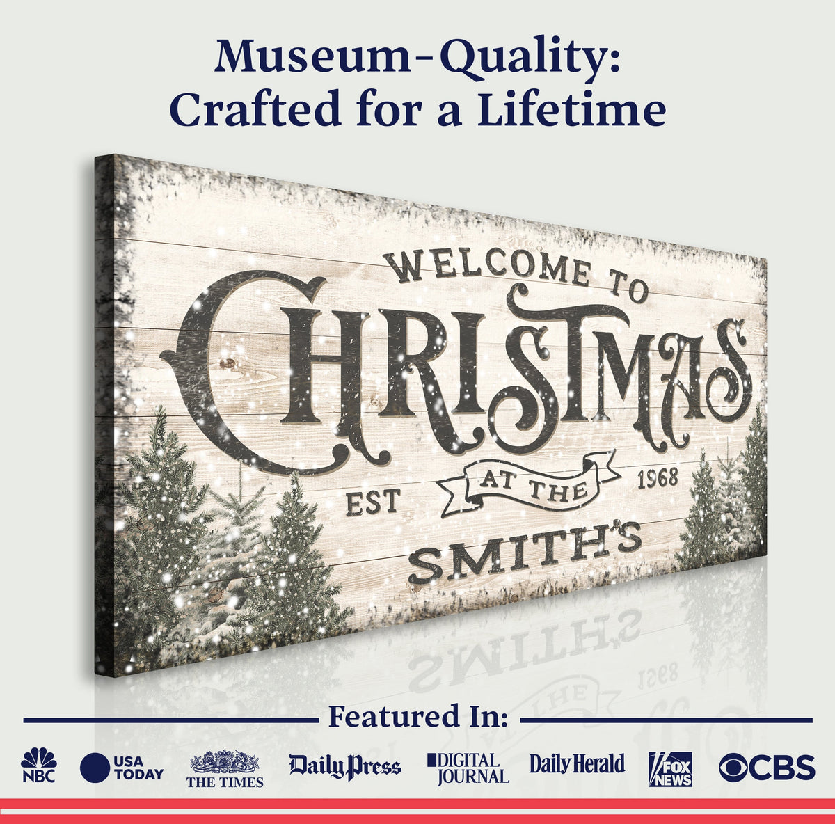 Family Welcome To Christmas Sign III - view 4