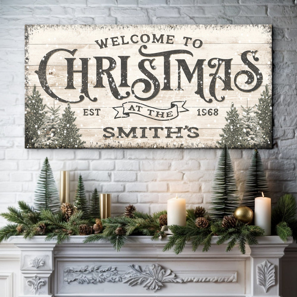 Family Welcome To Christmas Sign III - view 3