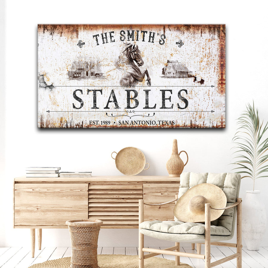 Rustic Stables Decor Sign