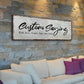 Custom Saying Sign