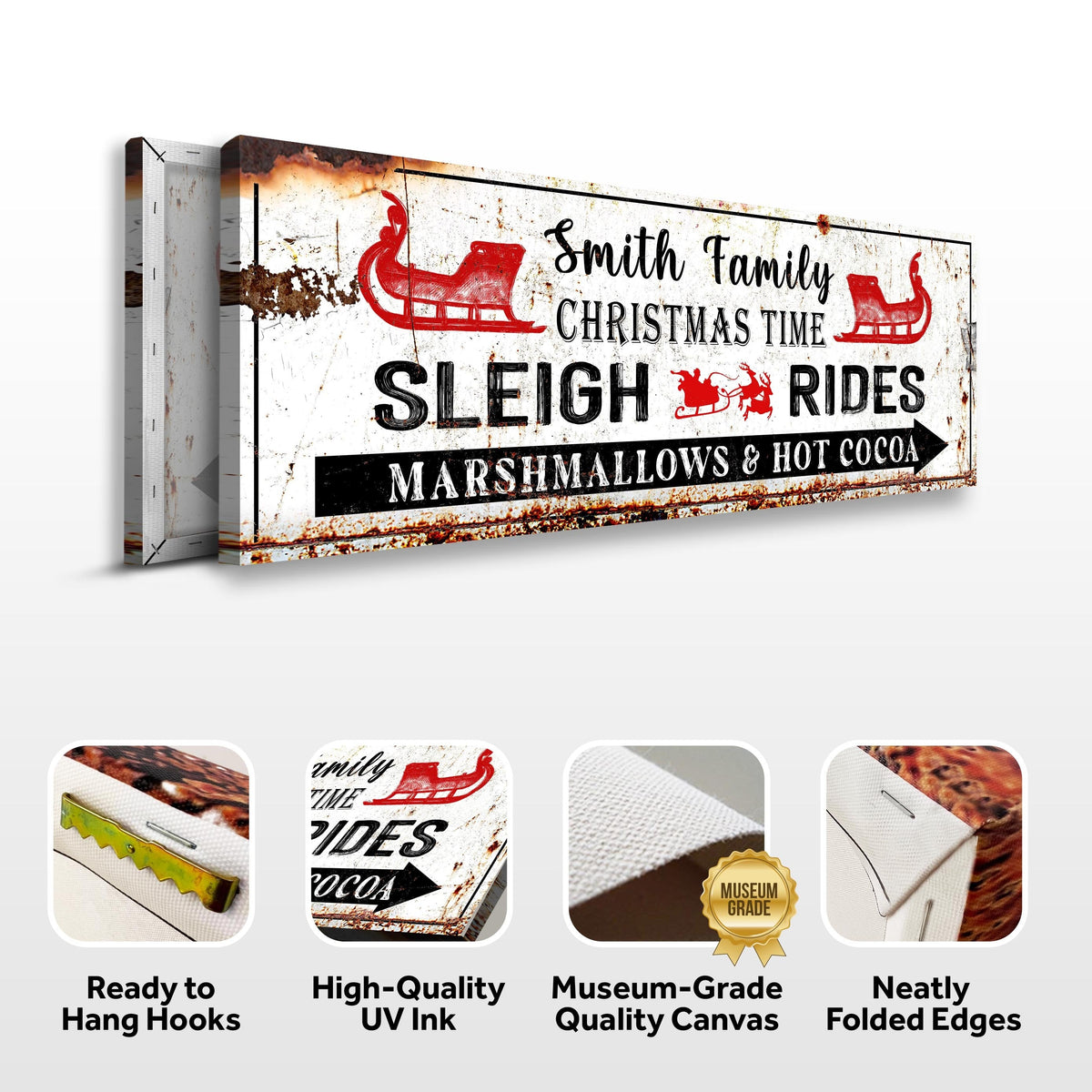 Christmas Sleigh Rides Sign - view 3