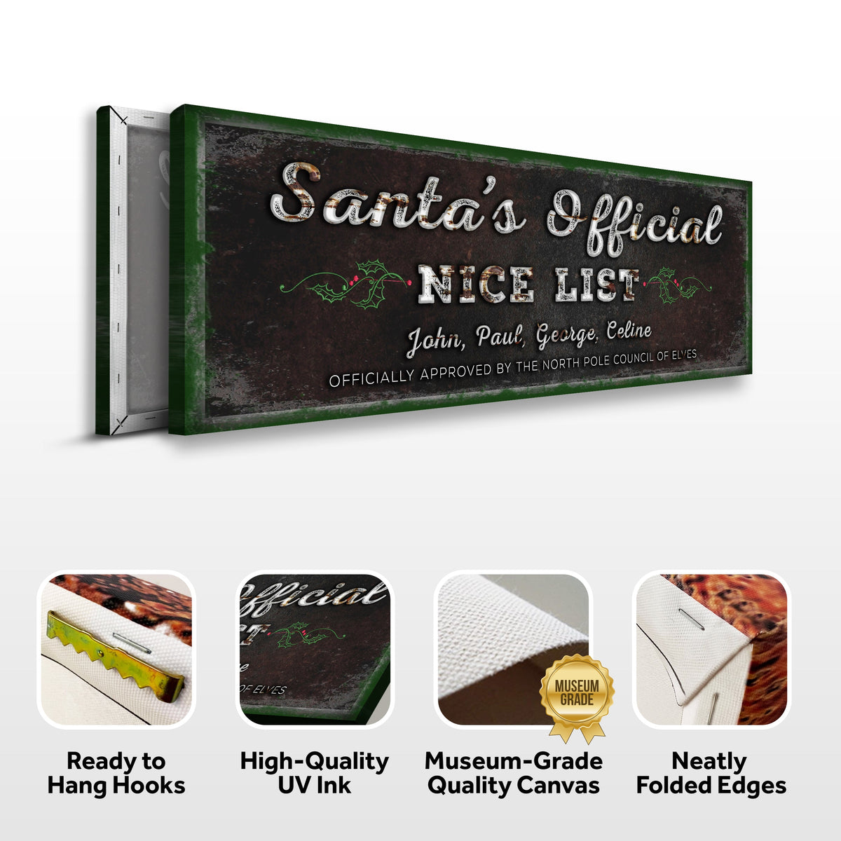 Santa's Official Nice List Sign - view 3
