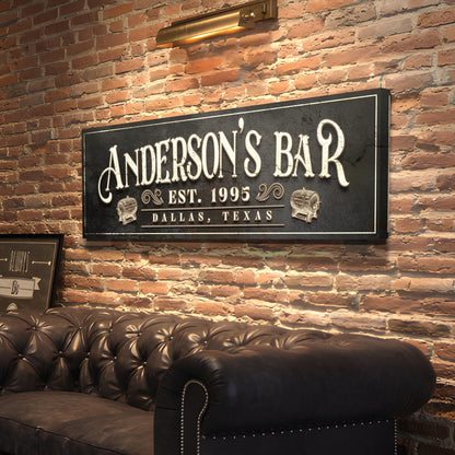 Personalized Bar Sign II