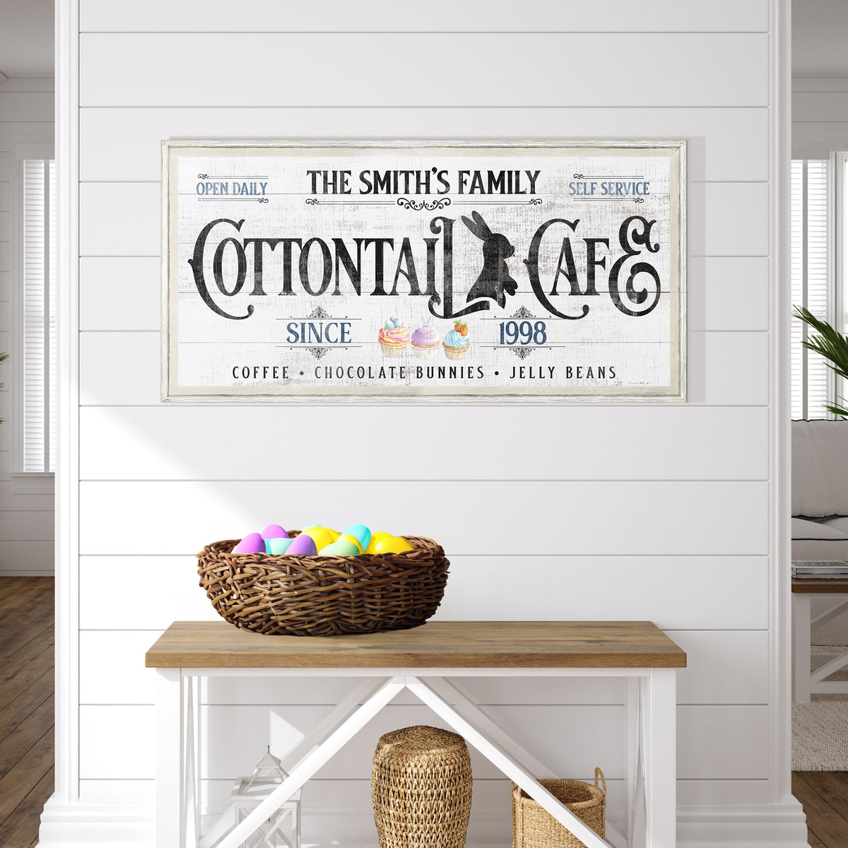 Personalized Easter Bunny Sign - view 3