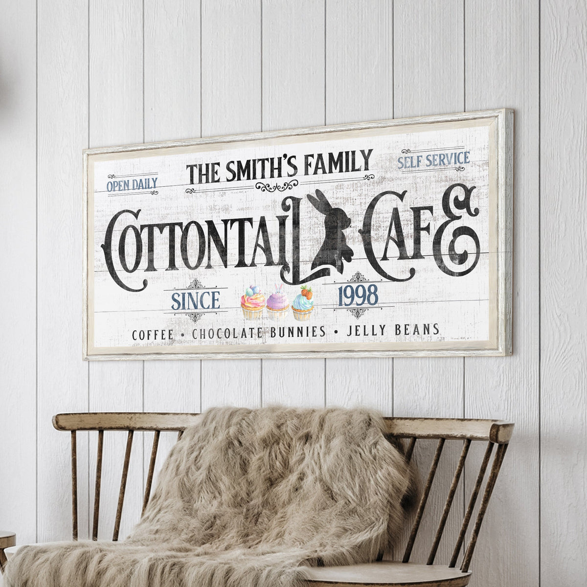Personalized Easter Bunny Sign - view 2