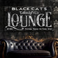 Black Cat's Enchanted Lounge Halloween Sign - view 2