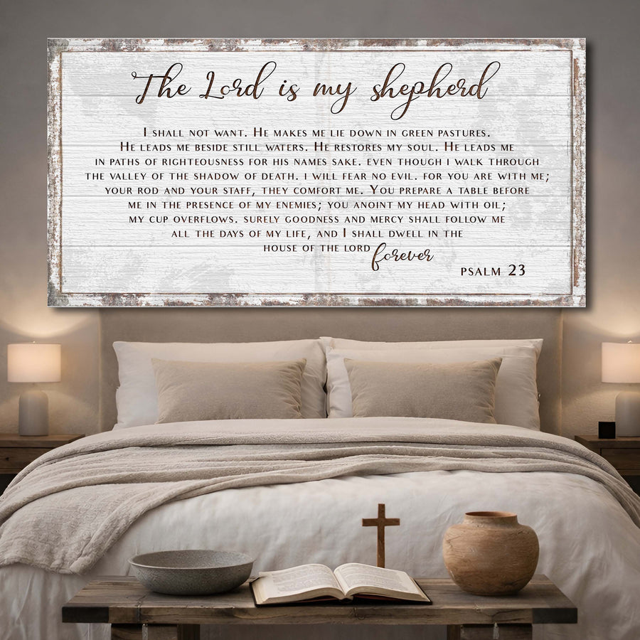 Psalm 23 - The Lord Is My Shepherd Sign III