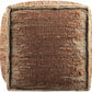 Rhuddlan Jute Rust Pouf