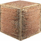 Rhuddlan Jute Rust Pouf
