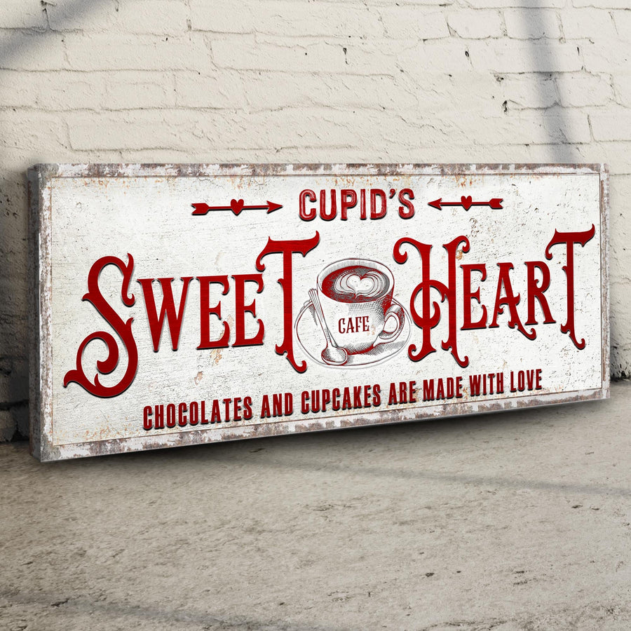Rustic Cupid's Sweetheart Vintage Sign