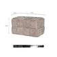 Chenille Red Woven Bench Shoe Changing Stool