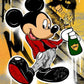 Mickey Mouse Minnie Street Graffiti Canvas Painting Prints Poster Creative Modern Wall Art Pictures Living Room Home Decor