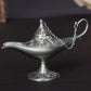 12cm(4.7")Classic Rare Hollow Legend Aladdin Magic Genie Lamps Incense Burners Retro Wishing Oil Lamp Home Decor Gift