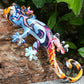 Garden Decor Statue Resin Gecko Wall Art Decor, Water Transfer Figurines Lizard Outdoor Hanging Decorations For Home Decor