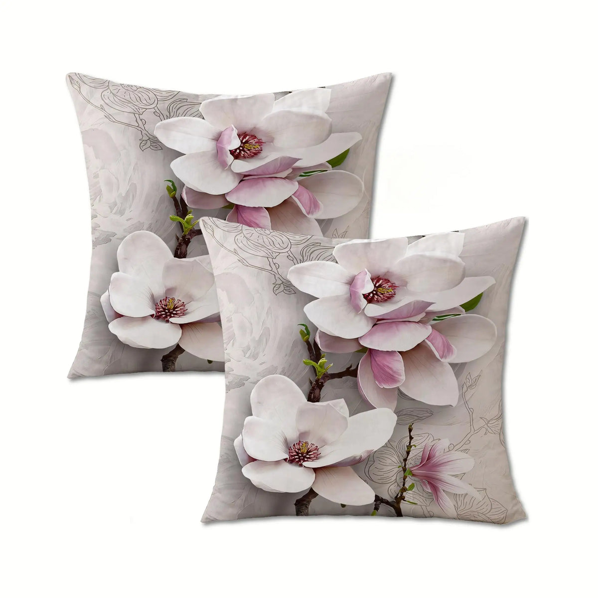 VIKAMA's modern floral pattern pillowcase is durable and serves as a decorative cushion cover for both home and bedroom use