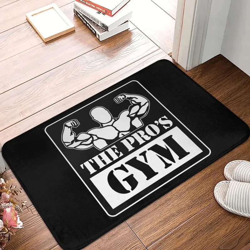 Bodybuilding Fitness Powerhouse Gym Front Door Mat Anti-Slip Carpet Outdoor mat Absorbent Doormat Garden Garage Entrance Rug