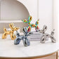 Nordic Ceramic Balloon Dog Abstract Ornament Creative Sculpture Study Room Statue Home Office Accessories Festival Decoration