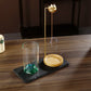 Glass Mountain Incense Holder Anti-Ash Incense Burner with Koi Clip Incense Stick Holder with Ash catcher for Yoga Meditation