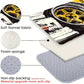 VIKAMA Racing Wheels Printed Carpet Soft Noise Reduction Entrance Door Mats Bedroom Bathroom Doorway Mats Home Decoration